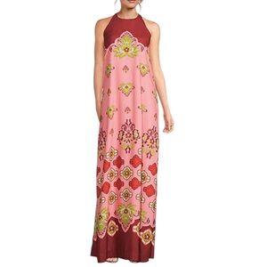 MESTIZA New York Adelina Gown in Flamingo Flourish SZ L NWT